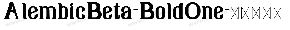 AlembicBeta-BoldOne字体转换