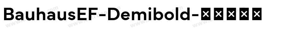 BauhausEF-Demibold字体转换