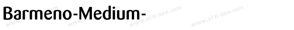 Barmeno-Medium字体转换