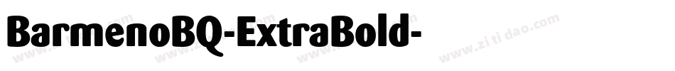 BarmenoBQ-ExtraBold字体转换