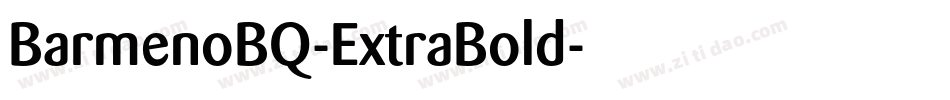 BarmenoBQ-ExtraBold字体转换