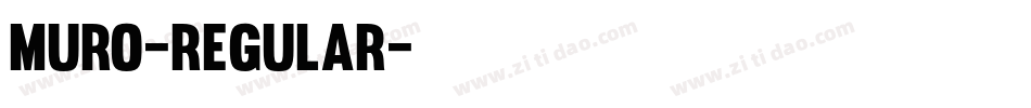 muro-regular字体转换