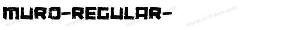 muro-regular字体转换