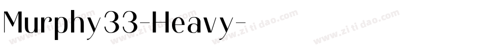 Murphy33-Heavy字体转换