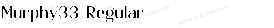 Murphy33-Regular字体转换