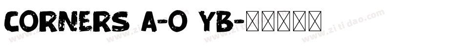 Corners1A-o1YB字体转换