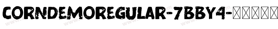 CornDemoRegular-7BBY4字体转换