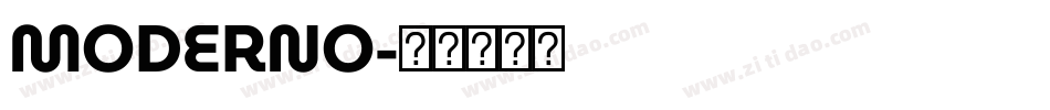 MODERNO字体转换