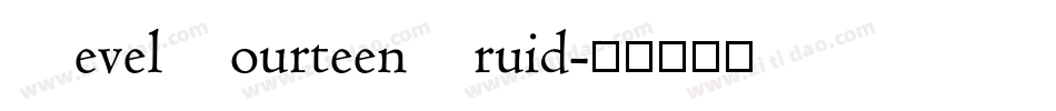 LevelFourteenDruid字体转换