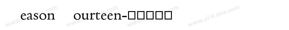 SeasonFourteen字体转换