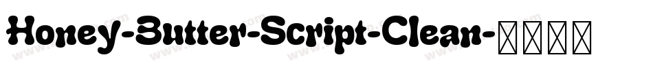 Honey-Butter-Script-Clean字体转换