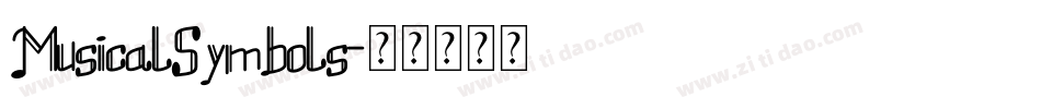 MusicalSymbols字体转换