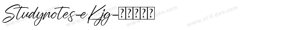 Studynotes-eKjg字体转换