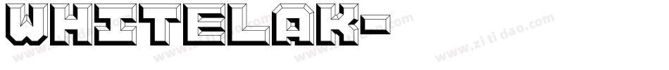 WHITELAK字体转换