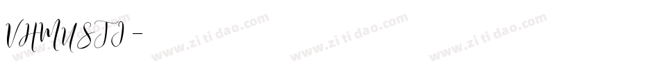 VHMUSTI字体转换