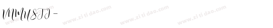 VNMUSTI字体转换