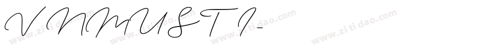 VNMUSTI字体转换