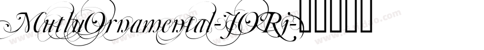 MutluOrnamental-JORj字体转换