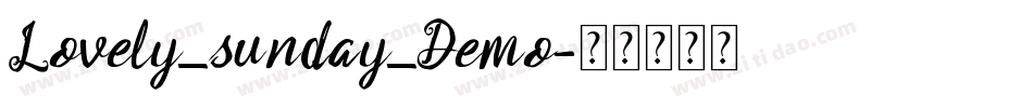 Lovely_sunday_Demo字体转换