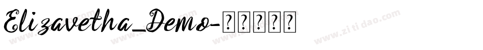 Elizavetha_Demo字体转换