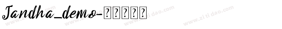 Jandha_demo字体转换
