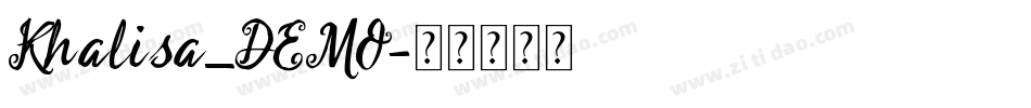 Khalisa_DEMO字体转换