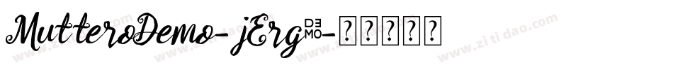 MutteroDemo-jErg0字体转换