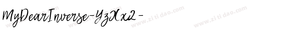 MyDearInverse-YzXx2字体转换
