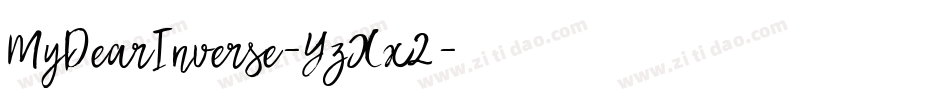 MyDearInverse-YzXx2字体转换