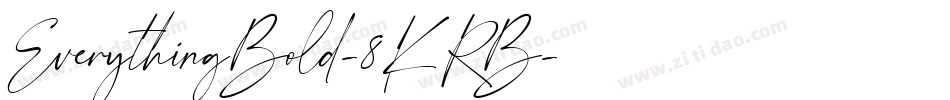 EverythingBold-8KRB字体转换