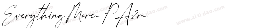 EverythingMore-PA2r字体转换