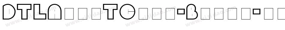 DTLArgoTCaps-Black字体转换