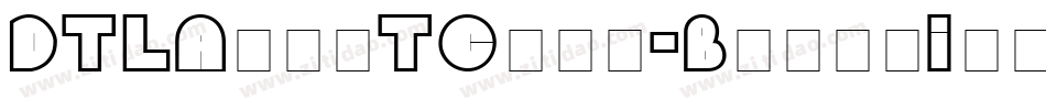 DTLArgoTCaps-BlackItalic字体转换