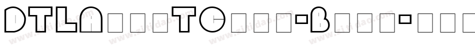 DTLArgoTCaps-Bold字体转换