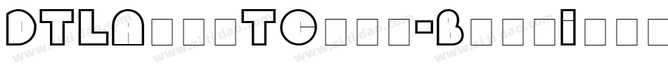 DTLArgoTCaps-BoldItalic字体转换