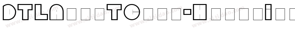 DTLArgoTCaps-HeavyItalic字体转换
