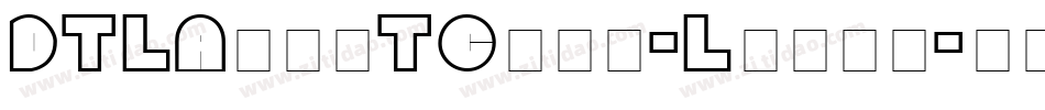 DTLArgoTCaps-Light字体转换