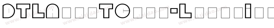 DTLArgoTCaps-LightItalic字体转换