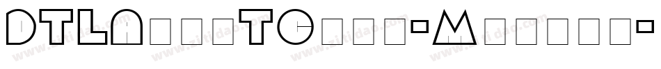 DTLArgoTCaps-Medium字体转换
