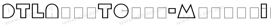 DTLArgoTCaps-MediumItalic字体转换
