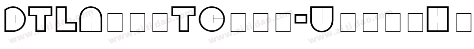 DTLArgoTCaps-UltraHeavyItalic字体转换