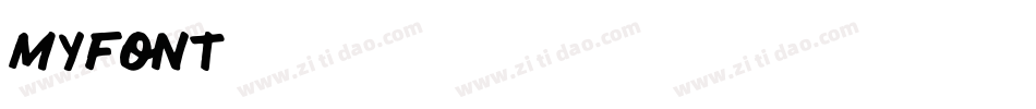 MyFont凌渡猪猪字体转换