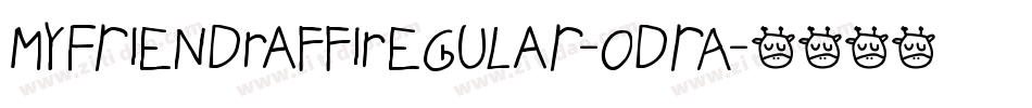 MyFriendRaffiRegular-odrA字体转换