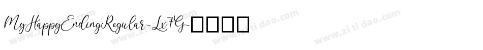 MyHappyEndingRegular-Lx7G字体转换