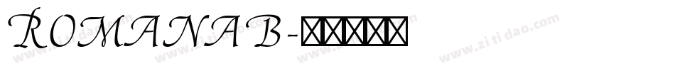 Romanab字体转换
