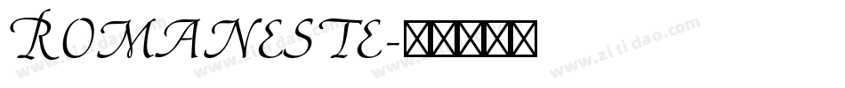 Romaneste字体转换