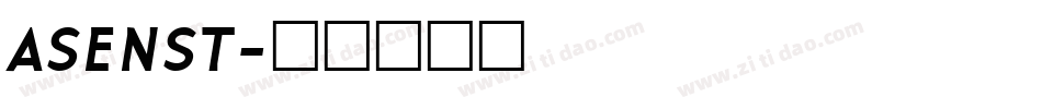 ASENST字体转换