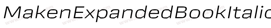 MakenExpandedBookItalic-ZVEeK字体转换