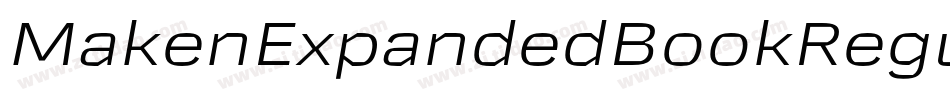 MakenExpandedBookRegular-3zarz字体转换