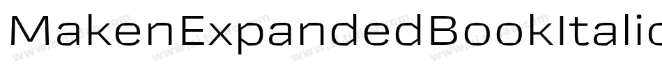 MakenExpandedBookItalic-ZVEeK字体转换